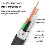 Jasoz USB Male to Female Oxygen-Free Copper Core Extension Data Cable, Colour: Black 10m