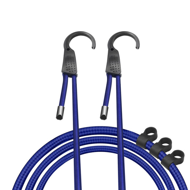 RUNDONG AUTO ACCESSORIES R-8040 Car Luggage Fixed Rope Outdoor Travel Car Interior Clothing Rope(1.5m Blue)
