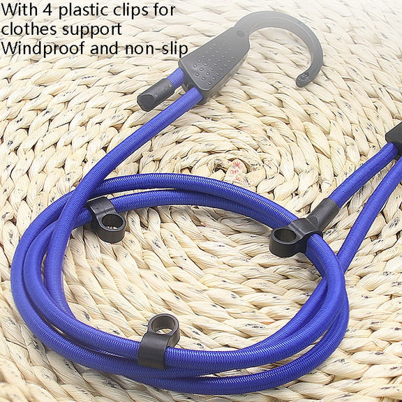 RUNDONG AUTO ACCESSORIES R-8040 Car Luggage Fixed Rope Outdoor Travel Car Interior Clothing Rope(1.5m Blue)