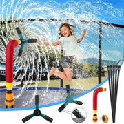 XZSSQ01 Gardening Supplies Garden Trampoline Rotating Sprinkler, Colour: Red Big
