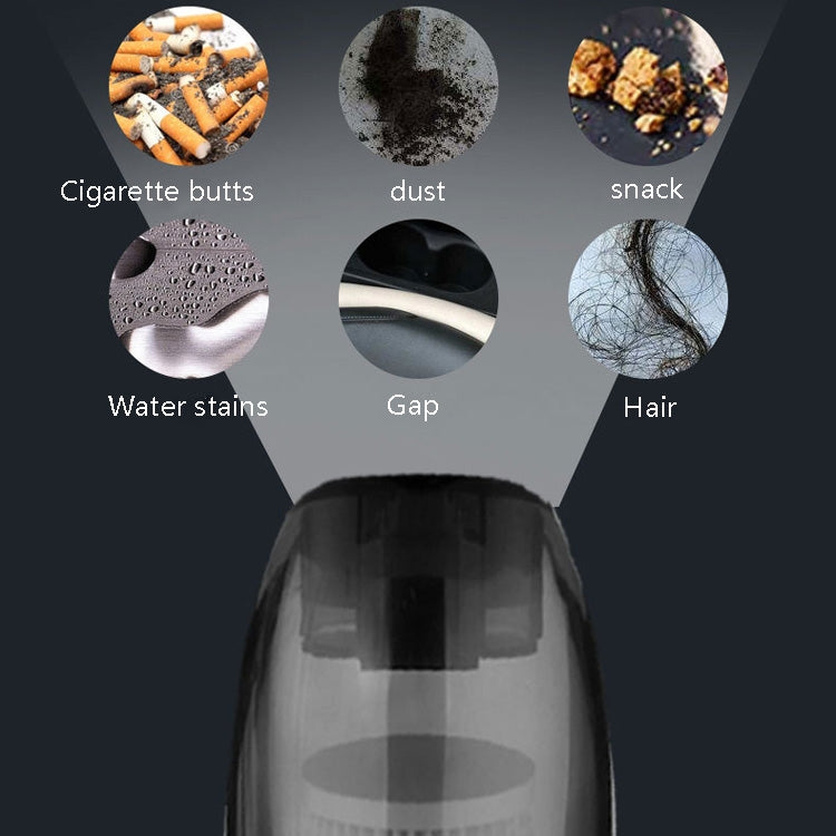 HL-003 Car Wireless Portable High-Power Vacuum Cleaner Home Pet Hair Vacuum Cleaner(White)