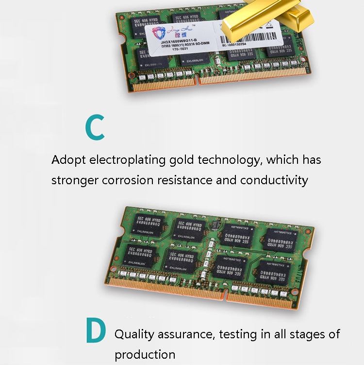 JingHai DDR3 2G Notebook Memory Strip(1333MHz) - free shipping - PMC Jewellery - Order now!