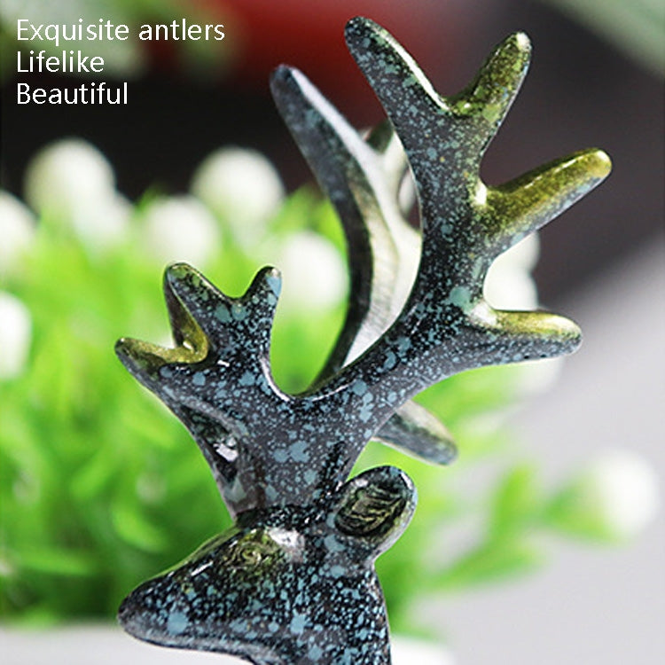 2 Pairs R-8820 Car Ornaments Car Home Safe Deer Decorations(Bronze Blue) - Ornaments by PMC TechLife | Online Shopping South Africa | PMC TechLife | Buy Now Pay Later Mobicred