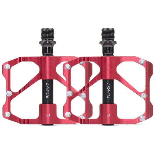 1 Pair PROMEND Mountain Bike Road Bike Bicycle Aluminum Pedals(PD-R87 Red) - free shipping - PMC Jewellery - Order now!