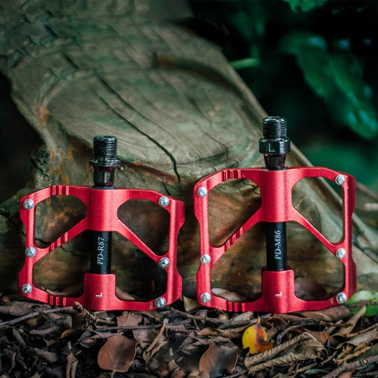 1 Pair PROMEND Mountain Bike Road Bike Bicycle Aluminum Pedals(PD-M86 Titanium) - free shipping - PMC Jewellery - Order now!