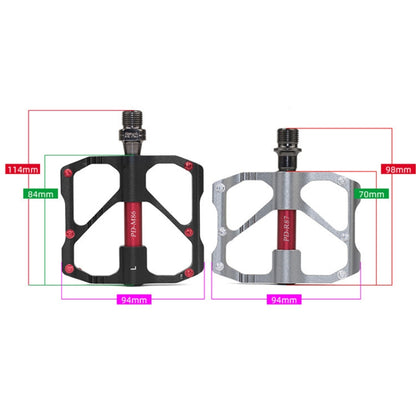 PD-M86C  1 Pair PROMEND Bicycle Road Bike Mountain Bike 3 Palin Carbon Fiber Bearing Pedal(Black) - free shipping - PMC Jewellery - Order now!