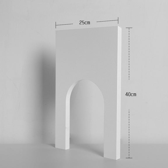 Arch Low Inner Arch  Solid Wood Geometric Polygon Camera Props Creative Photography Ornaments