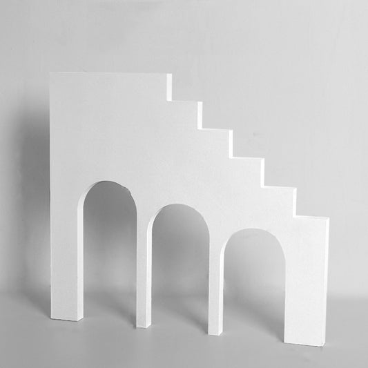 Stage Three Arch Solid Wood Geometric Polygon Camera Props Creative Photography Ornaments - free shipping - PMC Jewellery - Order now!