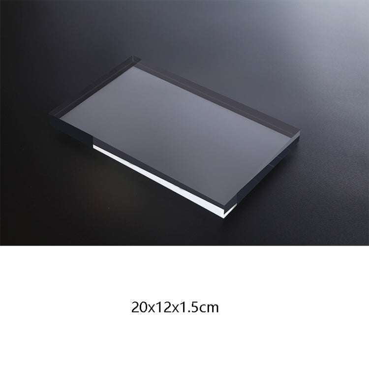 Rectangular 20x12x1.5cm Transparent Acrylic Geometric Photo Props Photography Background Plate Ornaments - free shipping - PMC TechLife - Order now!