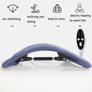 Electric Heating Lumbar Support Pad Lumbar Spine Stretcher Massager Spine Correction Backrest Board(124 big electric lumbar vertebrae)