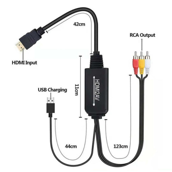 RL-HTAL1 HDMI to AV Converter Specification： Male to Male Confinement + HDMI Converter
