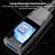 D.Y.TECH USB 3.0 Male To Female Extension Cable Double Shielded Chip Data Cable, Length: 10m