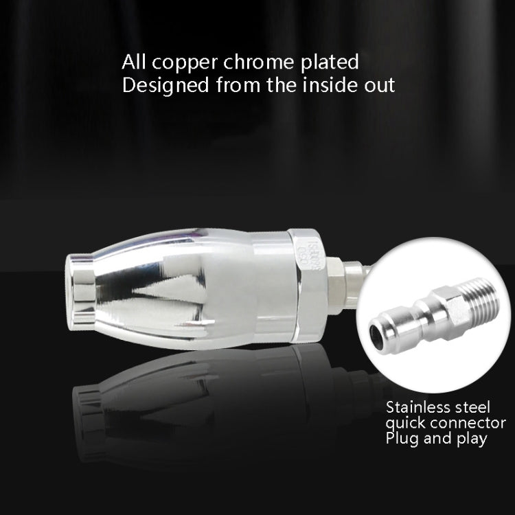 Electroplated Pure Copper Rotating Nozzle 360 ??Degree Fast Rotation 1/4 Quick-Insert Ceramic Spool - Car Washer & Accessories by PMC TechLife | Online Shopping South Africa | PMC TechLife | Buy Now Pay Later Mobicred