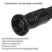 High-Pressure Car Wash Nozzle Cleaning Machine Brush Pump Accessories, Specification: Short Section 35 cm(Flat Port 14x1.5mm)