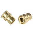 2 PCS High-Pressure Water Sprinklers Live Connection And Quick Plug-In Sockets For Threaded Connection Of Washing Machine Nozzles, Specification: Internal M14x1.5mm - Car Washer & Accessories by PMC TechLife | Online Shopping South Africa | PMC TechLife | Buy Now Pay Later Mobicred