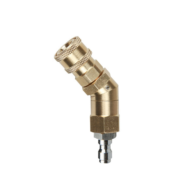 Car Wash Machine With High Pressure Air Conditioning Cleaning Nozzle 1/4 Copper Rotary Bending Joint 360 Degree Rotation Universal Fast Plug(1/4 Universal Corner Fast Plug) - Car Washer & Accessories by PMC TechLife | Online Shopping South Africa | PMC TechLife | Buy Now Pay Later Mobicred