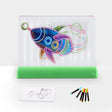 3D Painting Fluorescent Plate LED Shining Puzzle Children Graffiti Panel Handwritten Message Board(Green) -  by PMC TechLife | Online Shopping South Africa | PMC TechLife | Buy Now Pay Later Mobicred