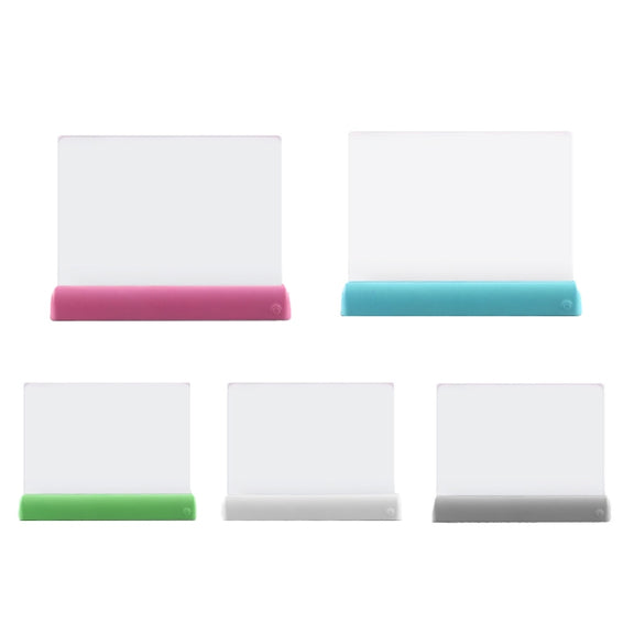 3D Painting Fluorescent Plate LED Shining Puzzle Children Graffiti Panel Handwritten Message Board(White)