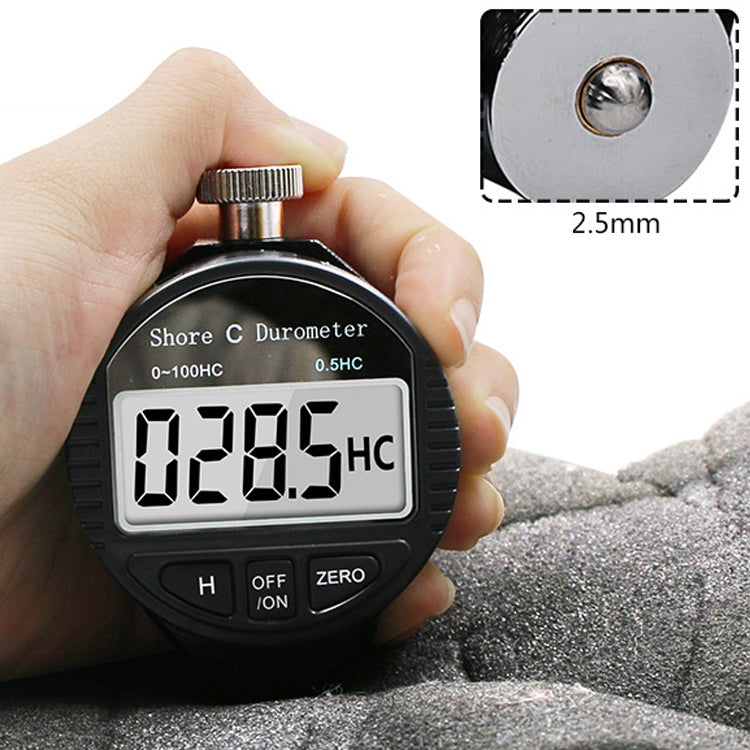 Electronic Digital Display Hard Meter Plastic Rubber Silicone Tire Hardness Meter, Model: 0-100HC C - Measuring Tools by PMC TechLife | Online Shopping South Africa | PMC TechLife | Buy Now Pay Later Mobicred