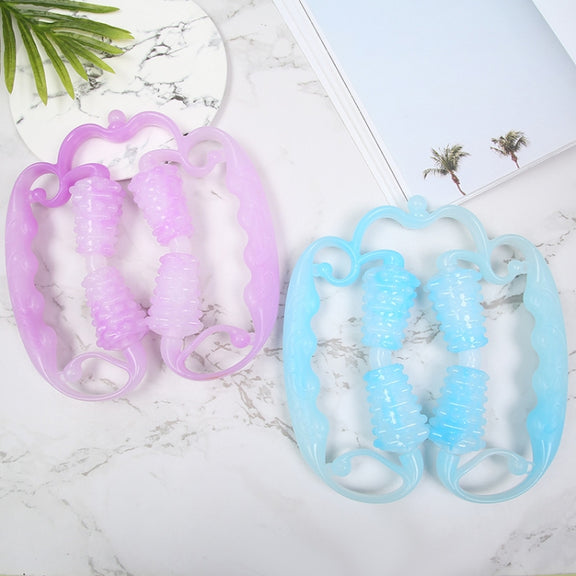 2 PCS Ladies Ring Leg Clamp Massager Ball Stovepipe Yoga Fitness Equipment(Blue)