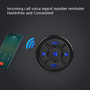 Car Mobile Phone Remote Control Bluetooth Wireless Multimedia Button Remote Control Music Playback Selfie, Colour: Black