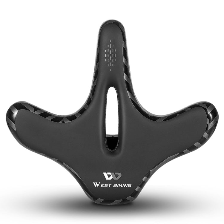 WEST BIKING YP1602797 Bicycle Hollow Seat Night Riding With Warning Tail Light Seat(Black Goose) - Bicycle Saddle by WEST BIKING | Online Shopping South Africa | PMc TechLife | Buy Now Pay Later Mobicred