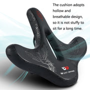 WEST BIKING YP1602797 Bicycle Hollow Seat Night Riding With Warning Tail Light Seat(Line Swallow)