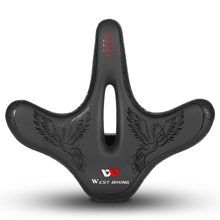 WEST BIKING YP0801122 Bicycle Mountain Bike Large Cushion Leisure And Comfortable Bicycle Saddle(Phoenix) - Bicycle Saddle by WEST BIKING | Online Shopping South Africa | PMC TechLife | Buy Now Pay Later Mobicred