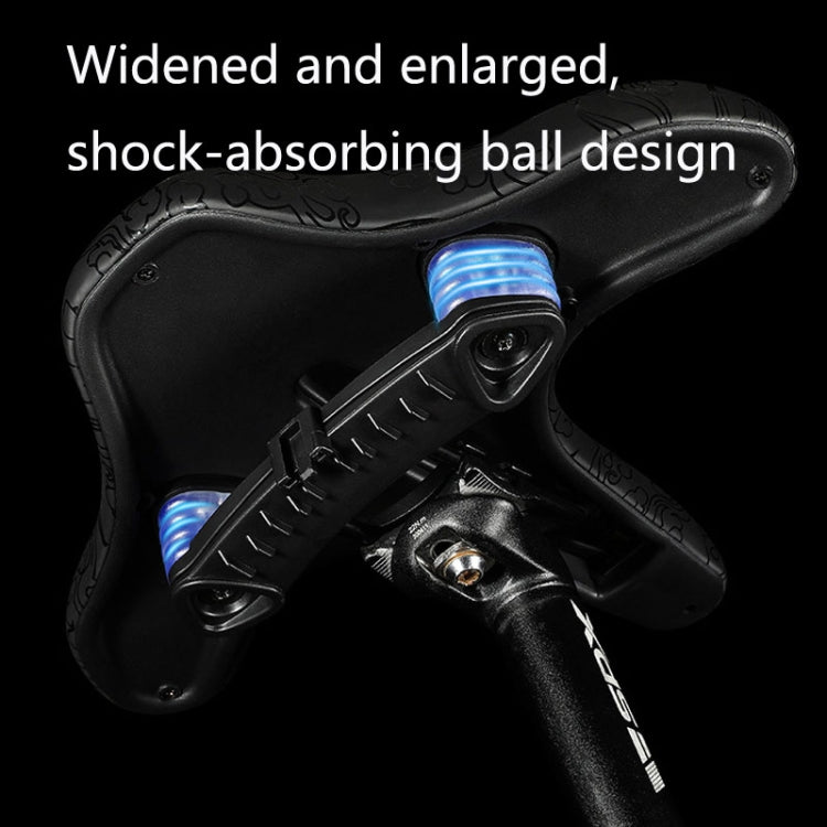 WEST BIKING YP0801122 Bicycle Mountain Bike Large Cushion Leisure And Comfortable Bicycle Saddle(Line Swallow)