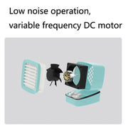 A5 Mini Humidifying Refrigeration Air Conditioning Fan USB Home Desktop Water Cooling Fan(Mint Green)