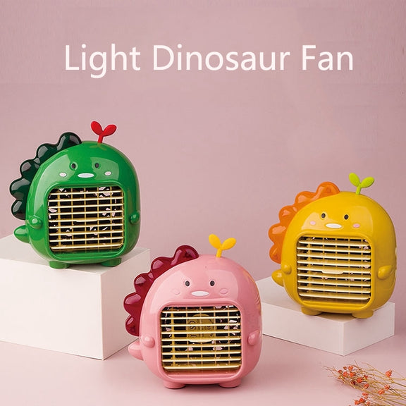 A9 Desktop Dinosaur Fan USB Mini Large Wind Fan(Green)