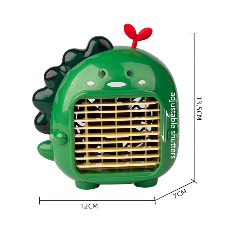 A9 Desktop Dinosaur Fan USB Mini Large Wind Fan(Green)