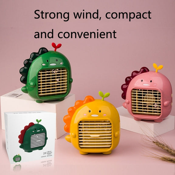 A9 Desktop Dinosaur Fan USB Mini Large Wind Fan(Green)