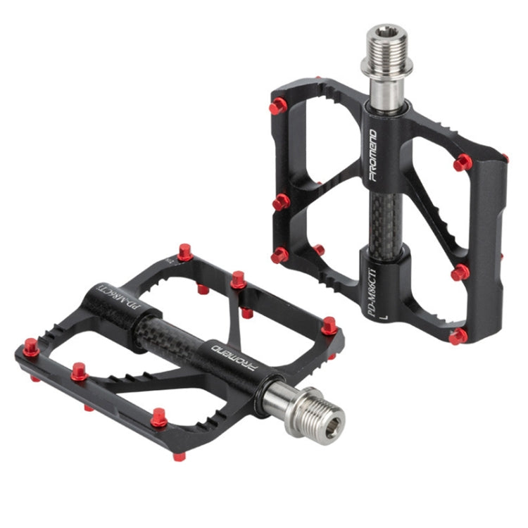 1 Pair PROMEND Titanium Axle Carbon Tube Bicycle Pedal Mountain Bike Road Bike 3 Palin Pedal PD-M86C-TI - free shipping - PMc TechLife - Order now!