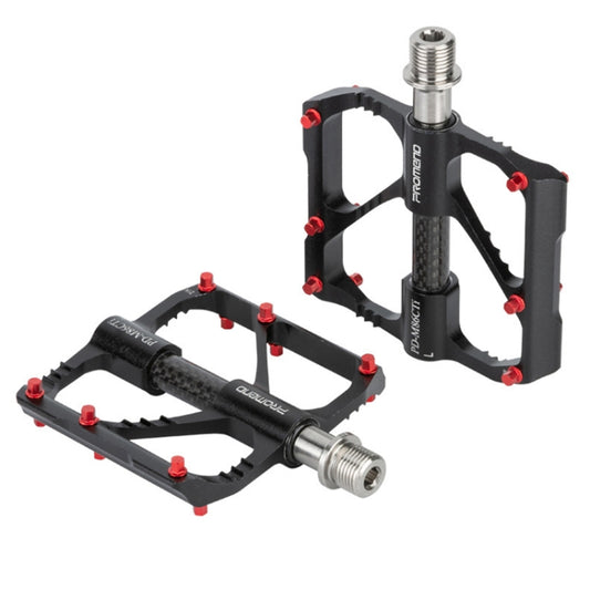 1 Pair PROMEND Titanium Axle Carbon Tube Bicycle Pedal Mountain Bike Road Bike 3 Palin Pedal PD-M86C-TI - free shipping - PMC Jewellery - Order now!