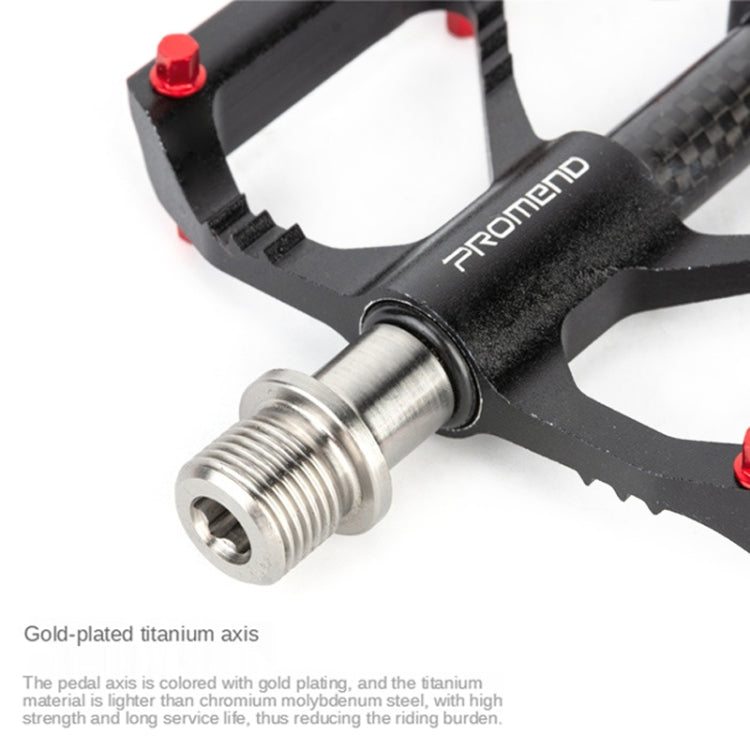 1 Pair PROMEND Titanium Axle Carbon Tube Bicycle Pedal Mountain Bike Road Bike 3 Palin Pedal PD-M86C-TI - free shipping - PMC Jewellery - Order now!