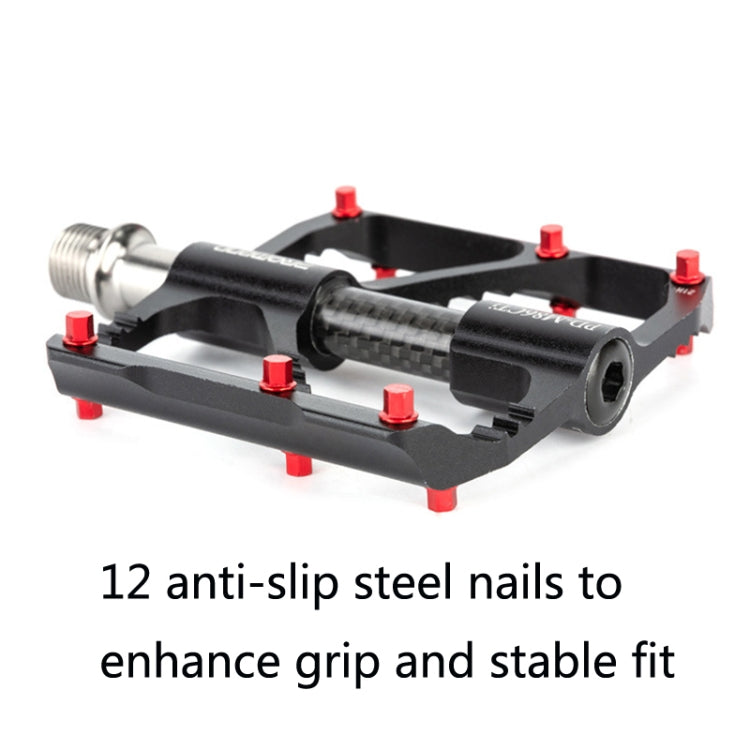 1 Pair PROMEND Titanium Axle Carbon Tube Bicycle Pedal Mountain Bike Road Bike 3 Palin Pedal PD-M86C-TI - free shipping - PMC Jewellery - Order now!