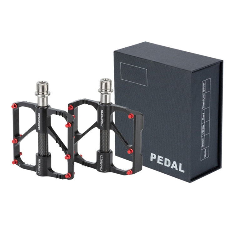 1 Pair PROMEND Titanium Axle Carbon Tube Bicycle Pedal Mountain Bike Road Bike 3 Palin Pedal PD-M86C-TI - free shipping - PMc TechLife - Order now!