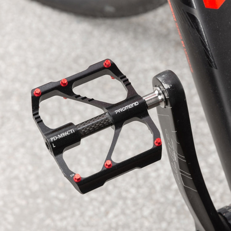 1 Pair PROMEND Titanium Axle Carbon Tube Bicycle Pedal Mountain Bike Road Bike 3 Palin Pedal PD-M86C-TI - free shipping - PMC Jewellery - Order now!