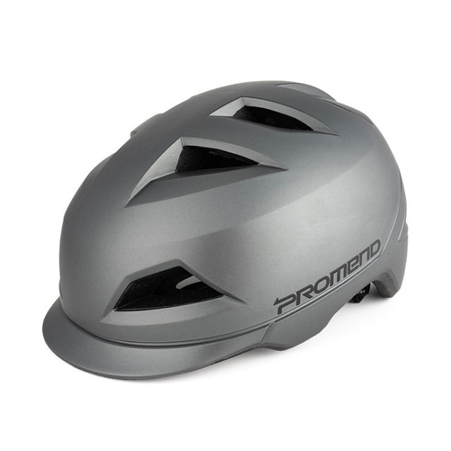 PROMEND 12H19 Summer Cool Motorcycle Riding Half Helmet Helmet Outdoor Off-Road Helmet With Tail Light, Size: Code(Matte Titanium Color)