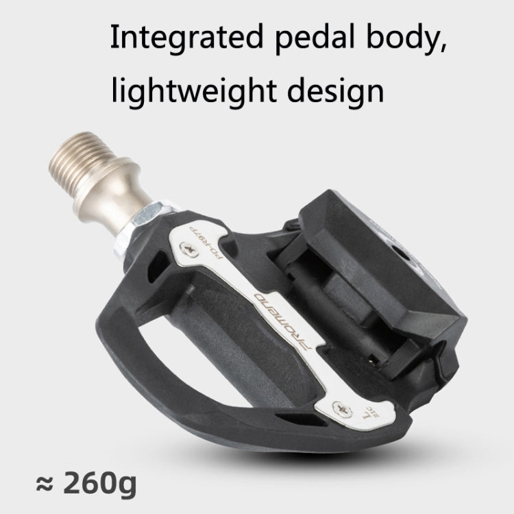 1 Pair PROMEND PD-R97P Bicycle Self-Locking Pedal Road Bike Nylon Lock Pedal SPD System Cassette Palin Pedal(Black) - free shipping - PMC Jewellery - Order now!