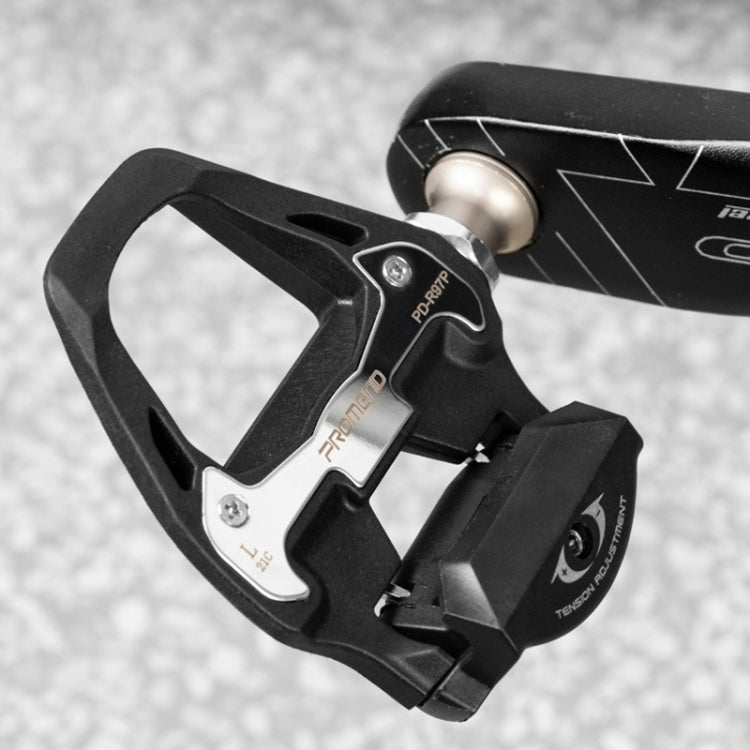1 Pair PROMEND PD-R97P Bicycle Self-Locking Pedal Road Bike Nylon Lock Pedal SPD System Cassette Palin Pedal(Black) - free shipping - PMC Jewellery - Order now!