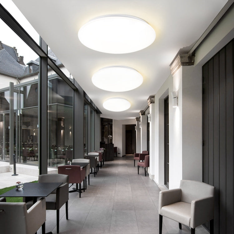 LED Sound Light Control Ceiling Lamp Round Corridor Intelligent Sensor Lamp, Power source: 12W 270mm(White) - Sensor LED Lights by PMC TechLife | Online Shopping South Africa | PMC TechLife | Buy Now Pay Later Mobicred