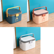 Household Plastic Small Medicine Box Portable Medicine Storage Box, Size: 27.7 x 20.4 x 19.4cm(Pink)