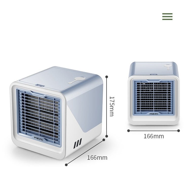 MG -191 Mini Air Cooler Home Dormitory Office Air Conditioning Fan Portable Small Desktop USB Fan(Sky Blue)