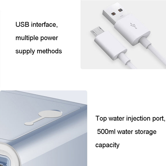 MG -191 Mini Air Cooler Home Dormitory Office Air Conditioning Fan Portable Small Desktop USB Fan(Sky Blue)