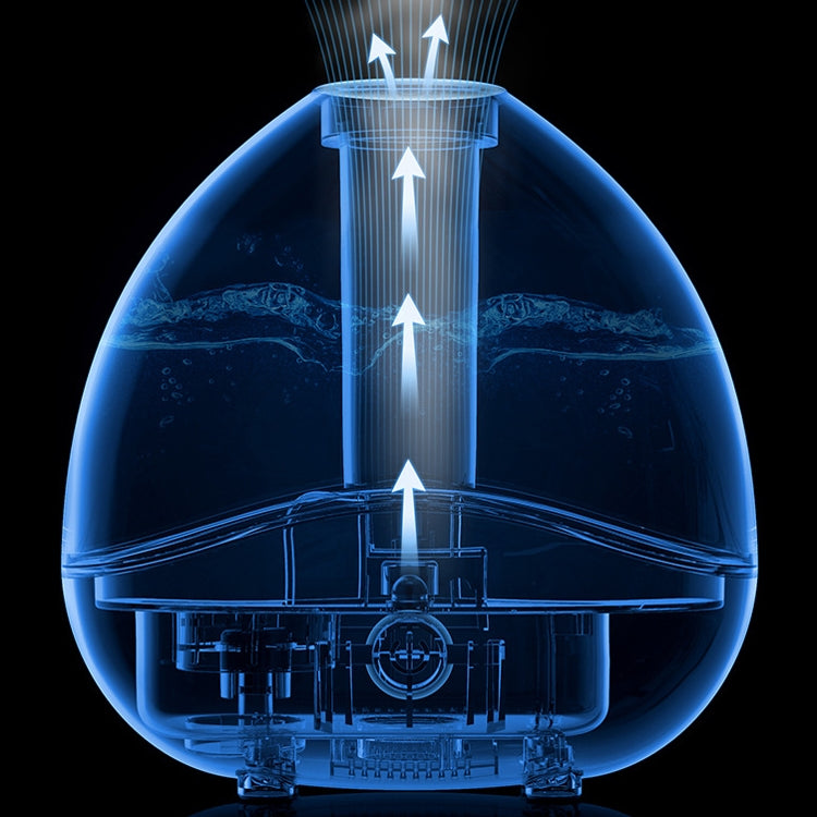K11 1500ml Transparent Humidifier Household Mute Small Air Purifier Large-Capacity Ultrasonic Humidifier, CN Plug(Blue) - free shipping - PMC TechLife - Order now!