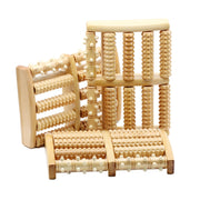 Wooden Roller Massager Small Nails Five-Row Foot Massager(27 x 19 x 4.5cm)