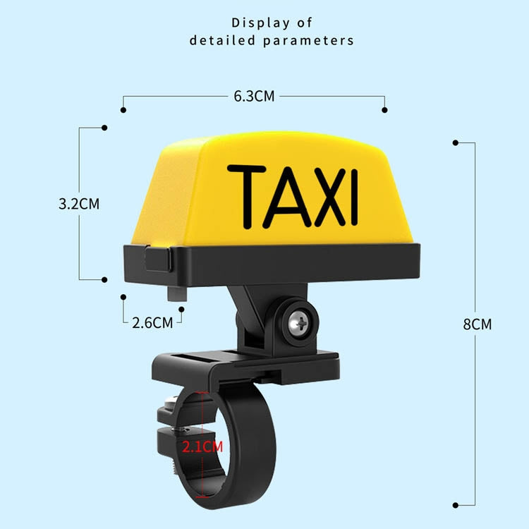 Motorcycle Modified Personality Taxi Motor Light Electric Car Helmet Decorative Warning Light, Specification: Normally Bright(Yellow) - Signal Lights by PMC TechLife | Online Shopping South Africa | PMC TechLife | Buy Now Pay Later Mobicred