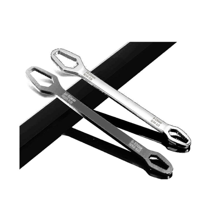 Multi-Function Plum Wrench Open Adjustment Double-Headed Self-Tightening Wrench(Black) - Hex Key & Spanner by PMC Jewellery | Online Shopping South Africa | PMC Jewellery | Buy Now Pay Later Mobicred